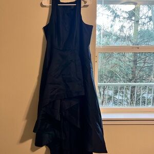 Adrianna Papell Navy High Low Dress